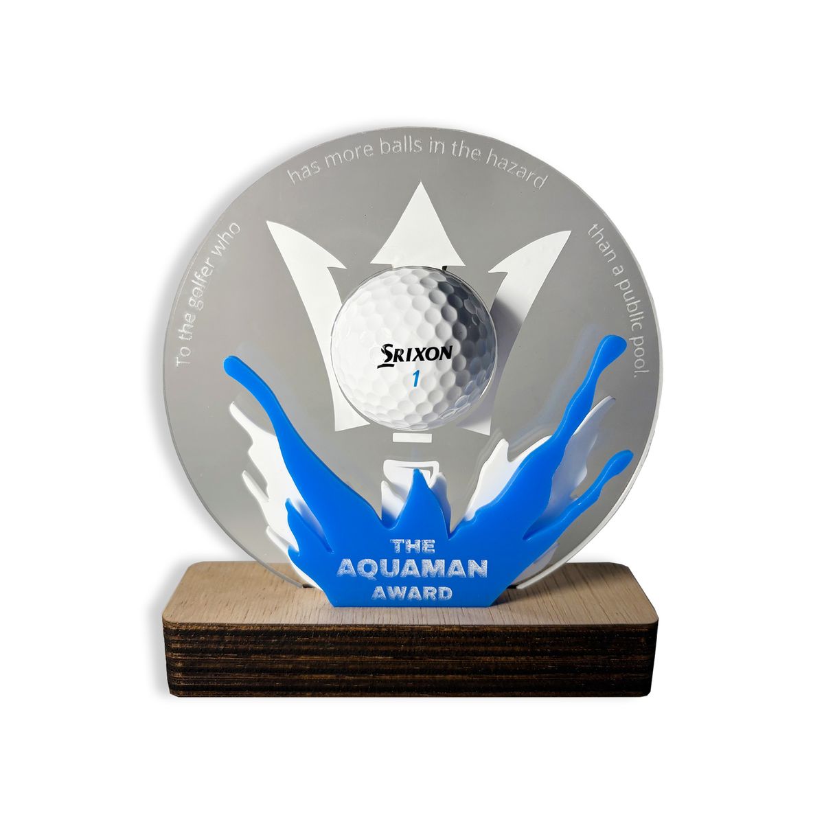 Golf Trophy - The Aquaman Award, Sports Trophy