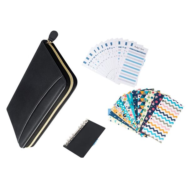 Cash Envelope System Wallet 12 Cash Envelopes And 12 Budget Sheets