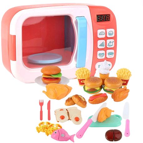 Mini Chef Electric Microwave Playset with Clay - Kitchen Cooking Toy-31 pcs Image