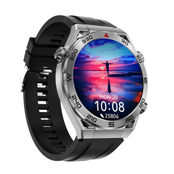 IP68 Waterproof Sports Smart Watch With AI Voice Assistant - Black/Silver