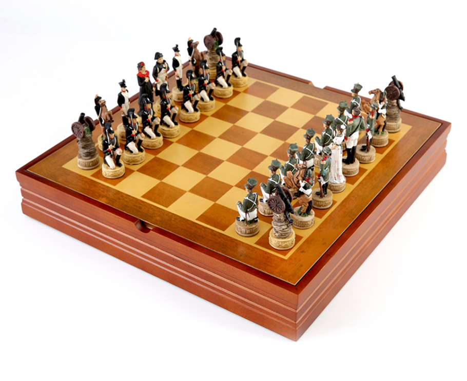 Luxury Characters Chess Board Game Russian and French War | Buy Online ...