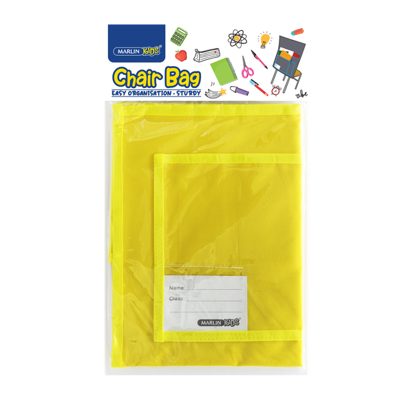 Marlin Kids - Yellow Polyester Chair Bags 40 X 40cm (Pack Of 6)