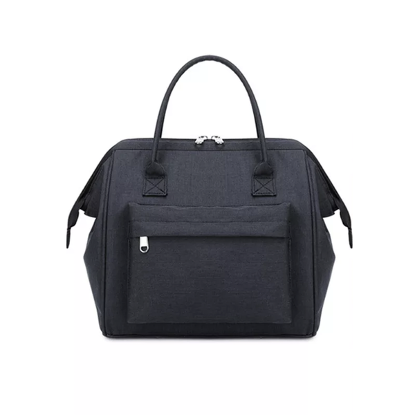 Large Capacity Thermal Insulated Lunch Bag - Black