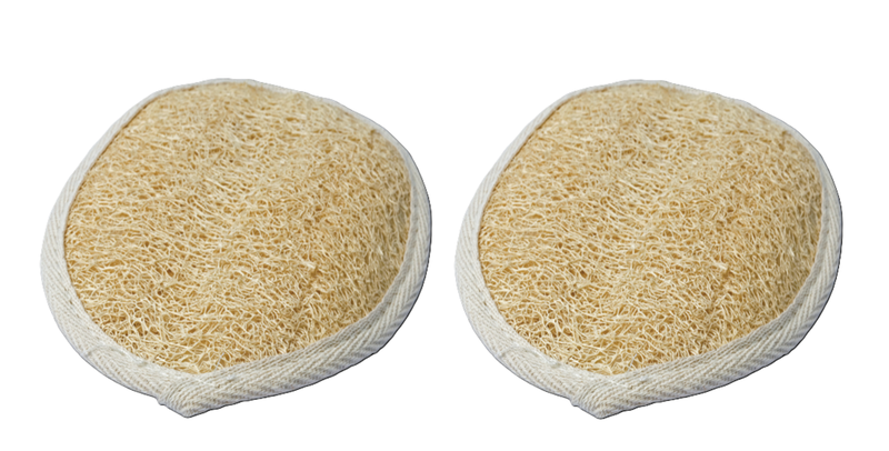 2-Pack Natural Loofah Facial Sponge