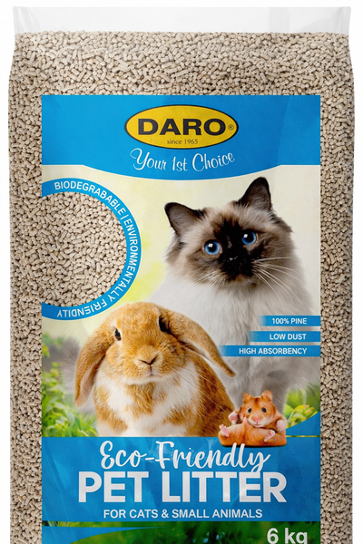 Daro Eco Wood Cat Litter Pellets 6 Kg