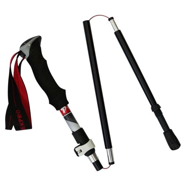 BasicX Adjustable Aluminum Alloy Trekking Poles | Foldable | Tungsten Tip