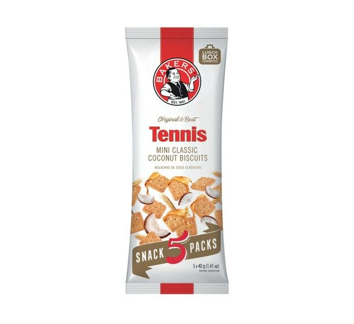 Bakers Tennis Mini Classic Coconut Biscuits (30 Packs x 40g) Buy