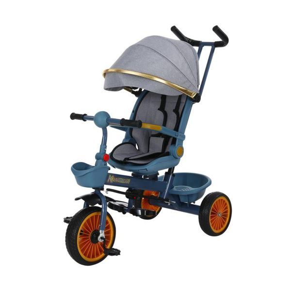 4-in-1 Convertible Baby Tricycle Stroller with Canopy &amp; Push Handle
