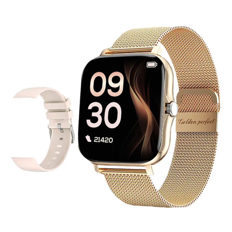 Golden Perfect Women's Fitness Smartwatch-Bluetooth Health & Sports ...