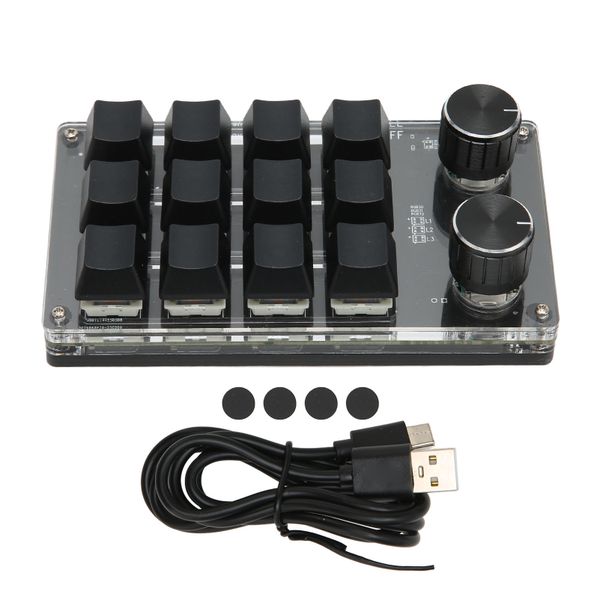 12 Key RGB Pad 2 Knobs, Blue Switch, USB