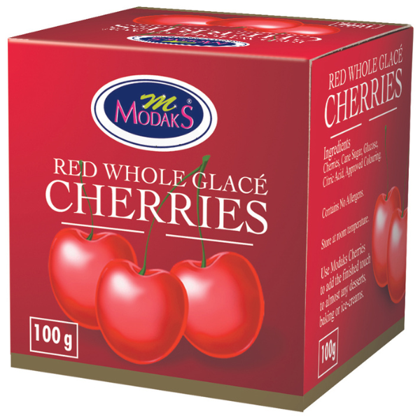 Cherries Red Whole Glace 2 x 100 g - Modaks