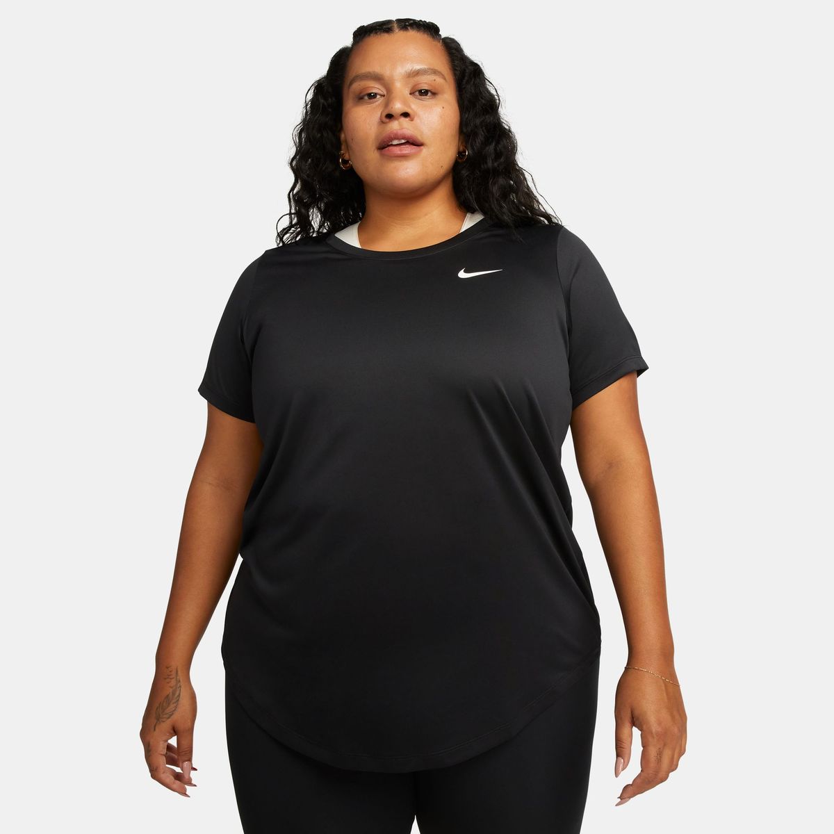 Nike Women's Dri-FIT Short Sleeve T-Shirt - Black / Grey | Shop Today ...