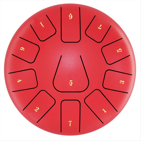 8 Inch Steel Tongue Drum 11 Note Tambourine L
