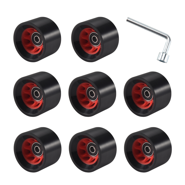 8Pack 95A 58Mmx39Mm Indoor Quad Roller Skate Wheels Pu Wheels