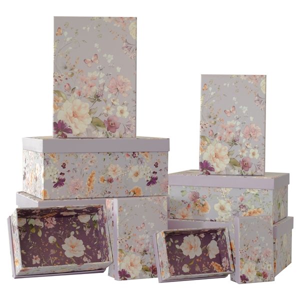 10 Nested Boxes Fleur