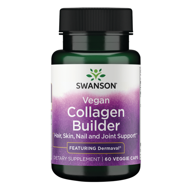 Swanson Vegan Collagen Builder Featuring Dermaval - 60 Veg Capsules