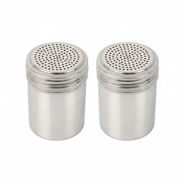 Stainless Steel Flour and Salt Shaker - 7cmx9cm - 2 Pack