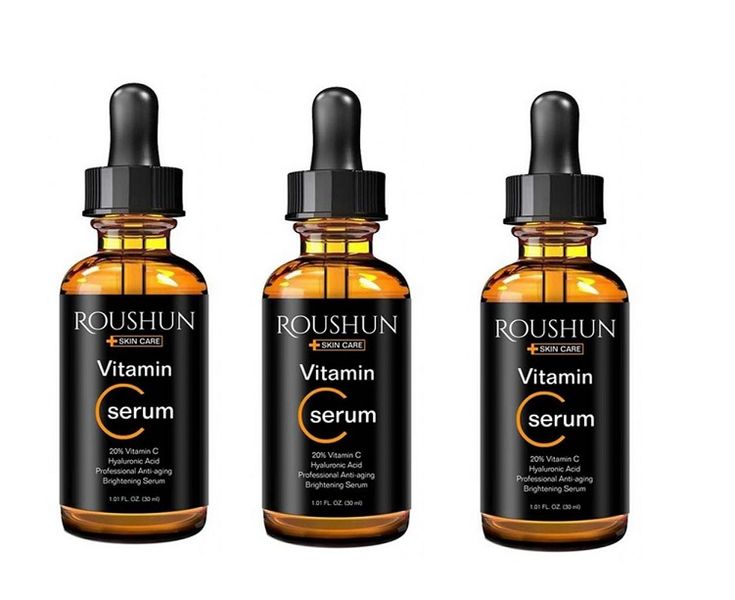 Roushun Vitamin C Serum For Anti-Aging Skin Care 30ml - 3 Pack