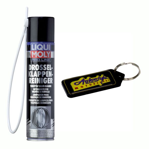 Liqui Moly Pro-Line Throttle Valve Cleaner- 400ml &amp; Gel Key Holder