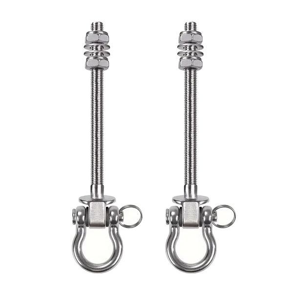 Tool Stainless Steel Heavy Duty Swing Hanger Hook With Spring Set Of 2-21cm