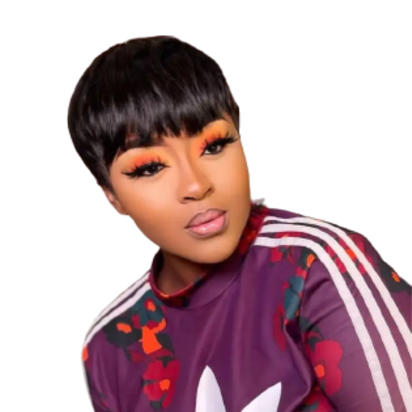 Brazilian Pixie Cut Fringe Wig.