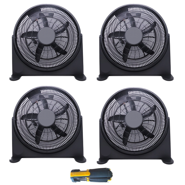 Fan Floor Fan 20 Inch, Four Fans With Screwdriver Set