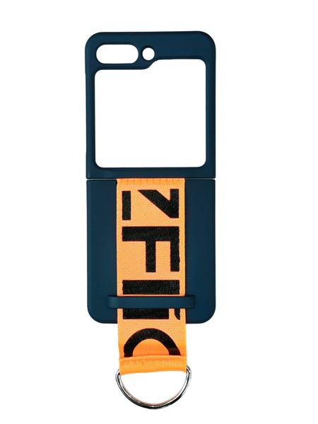 Cover with Orange Strap for Samsung Galaxy Z Flip 6 5G