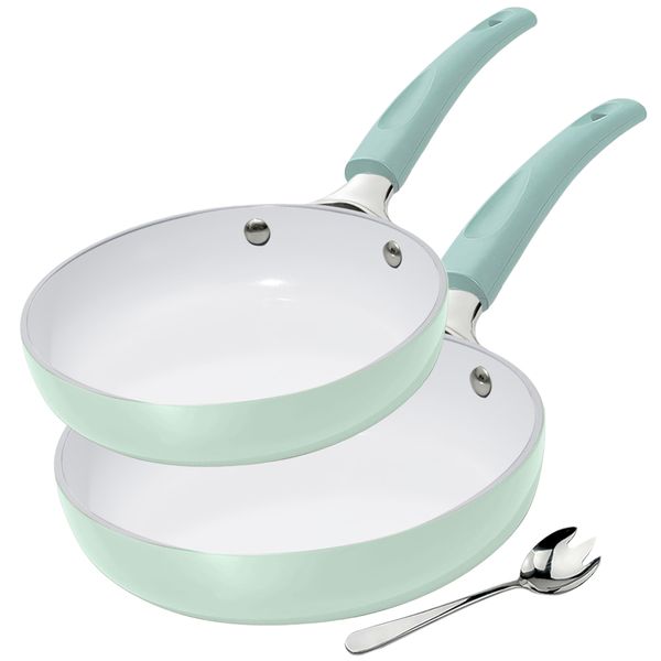 3 Piece Combo Set - High-performing Ceramic Non-Stick Frying Pan Set