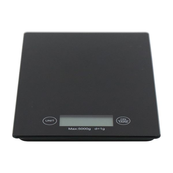 Black, Black Glass Digital Kitchen Scale