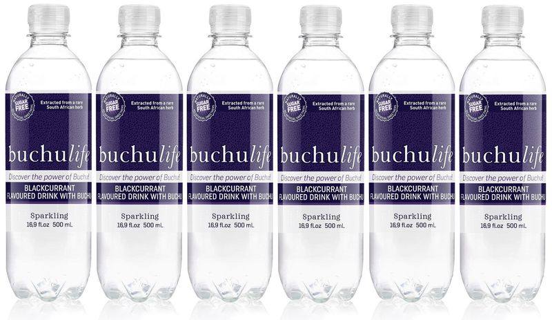 Buchulife Sparkling Herbal Water - Buchu &amp; Blackcurrant - 6 Pack
