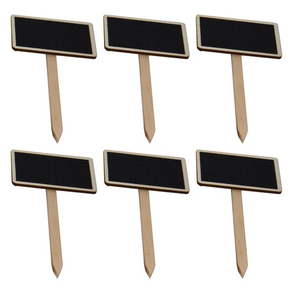 Regent Disposable Wooden Blackboard Pick 6pcs, (150x65x45mm)