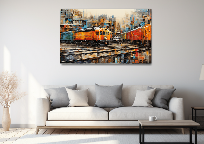 Trainscape Tapestry Abstract - Hd0074 image