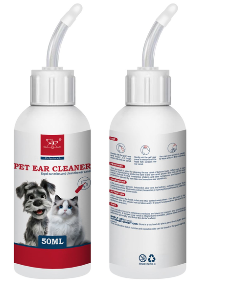 Pet Ear Cleaning Solution 50ml for Dogs &amp; Cats Gentle Care