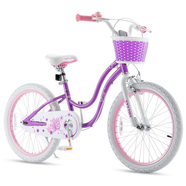 Royalbaby Stargirl 20 Inch Girls Bicycle Purple /White