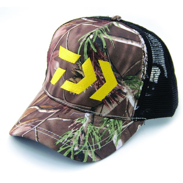 Daiwa Trucker Curve Peak Cap, Camo Pine