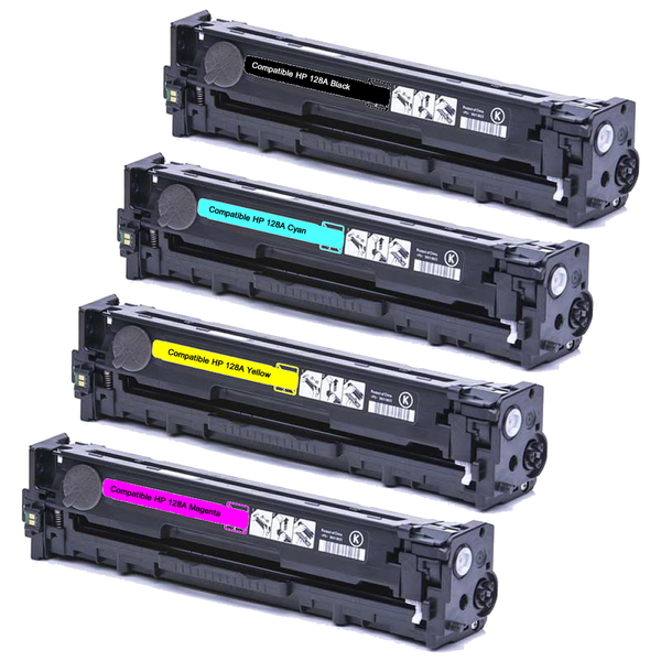 Bulk Pack Cartridge Compatible with HP LaserJet CP 1525 - Includes all 4 colours