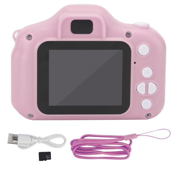 Multifunctional Children's Digital Camera Photo Video with Memory Card 32GB