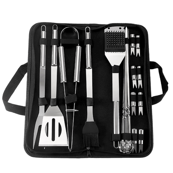 21-Piece Stainless Steel Barbecue Accessories Set Barbecue Tool Kit