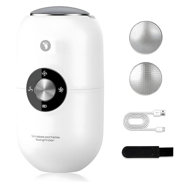 TopikaHome - Foot Callus Remover Electric Rechargeable 3-Speed Foot File