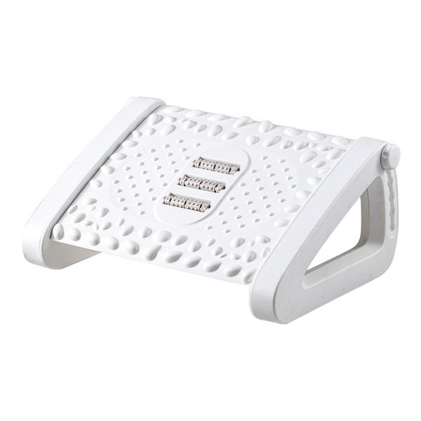 Ergonomic Adjustable Height FootRest Desk Foot Stool with Massage Function