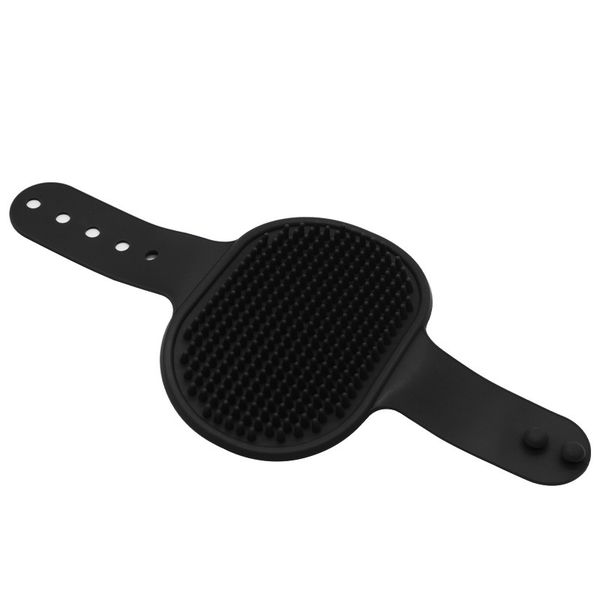 Silicone Pet Bath Brush Adjustable Strap Dog Cat Grooming Massager