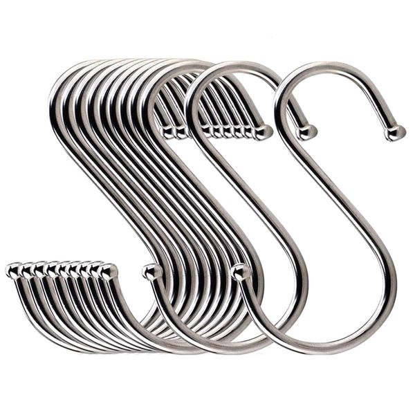 Tool Stainless Steel Rustproof S-Shaped Hooks /Hangers Set of 15 - 7cm
