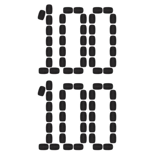 200 Pieces Mini Foam Microphone Windscreen For Headset Microphones