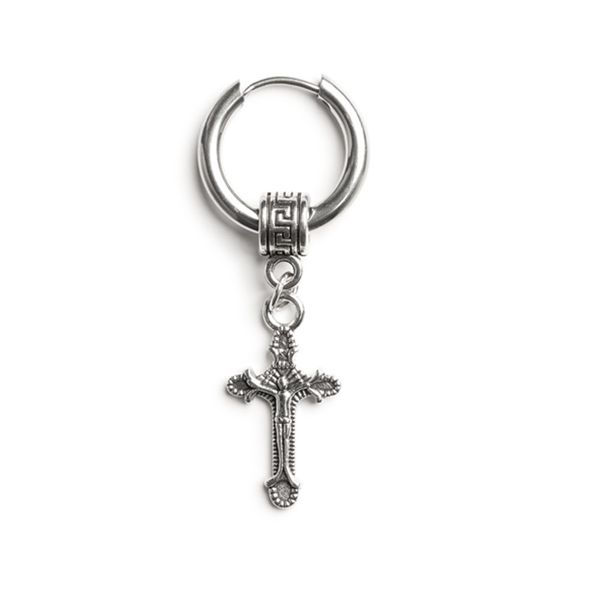ER-JP022, Stainless Steel Cross Earrings