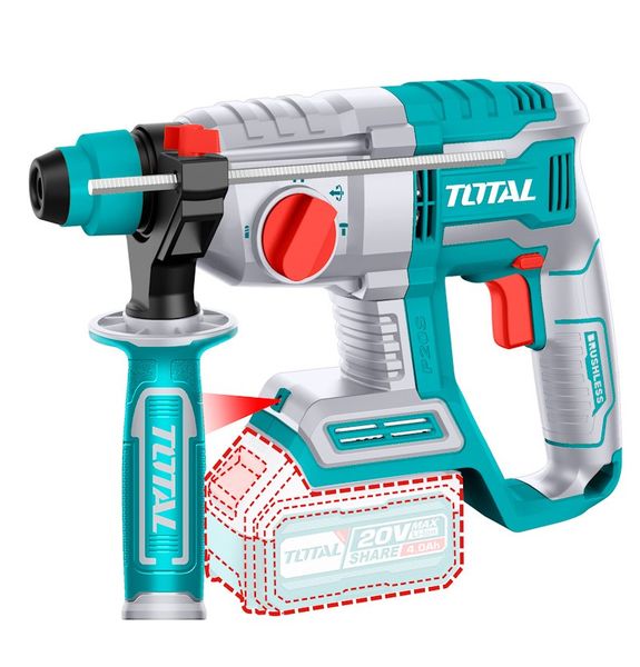 Total Tools 20V Lithium-Ion Rotary Hammer 22mm