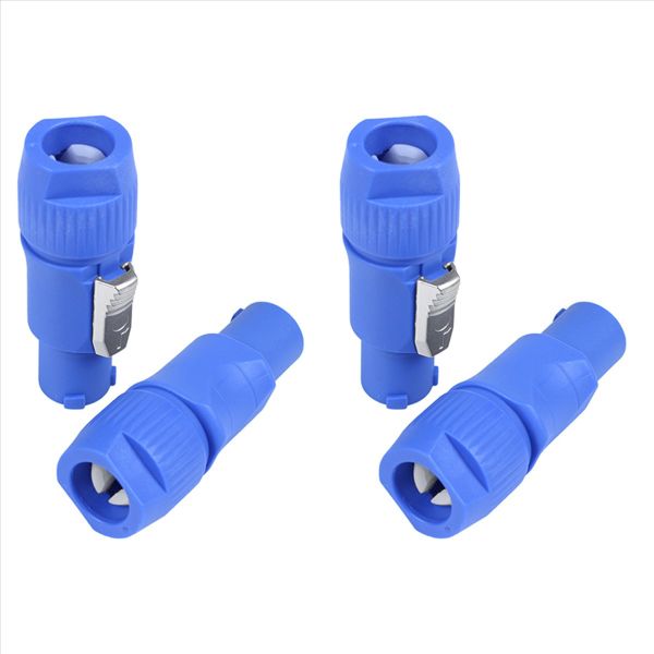10Pcs/Lot 3 Pin Male Powercon Connector 20A 250V Ac Blue