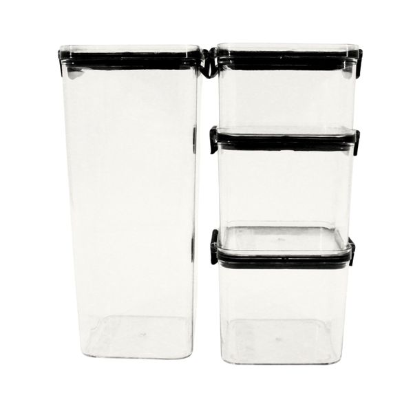 Minhaj Homeware - Food Storage Containers 4piece Set ZH-108337/4