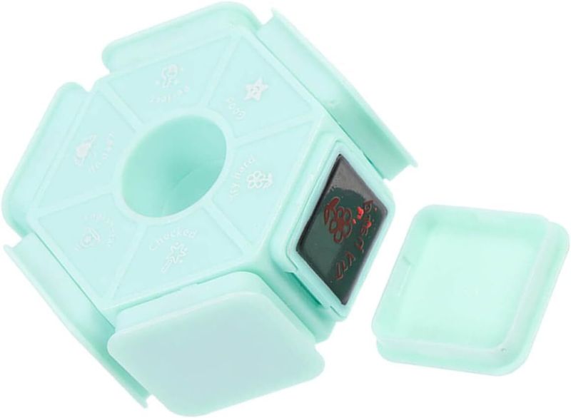 6-Sided Self-Inking Teacher Comment Stamps With Encouraging Phrases, Green