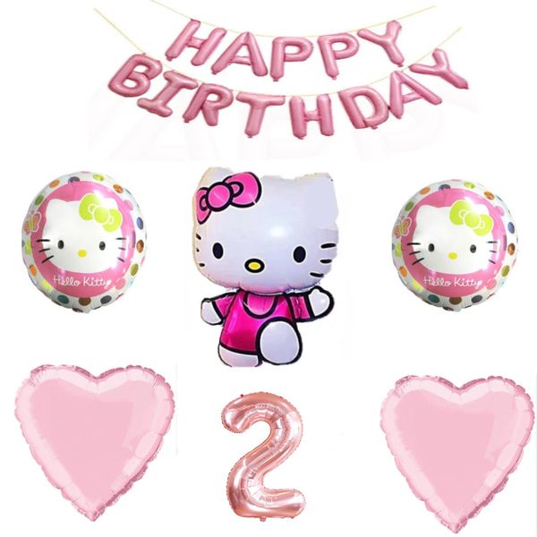 Hello Kitty Balloon Set 2 Year