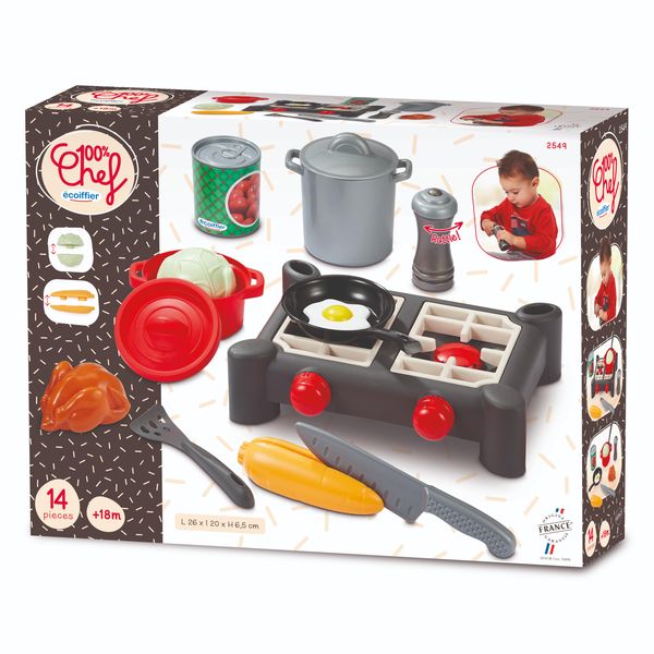 Ecoiffier 100% Chef Stove Dining Set